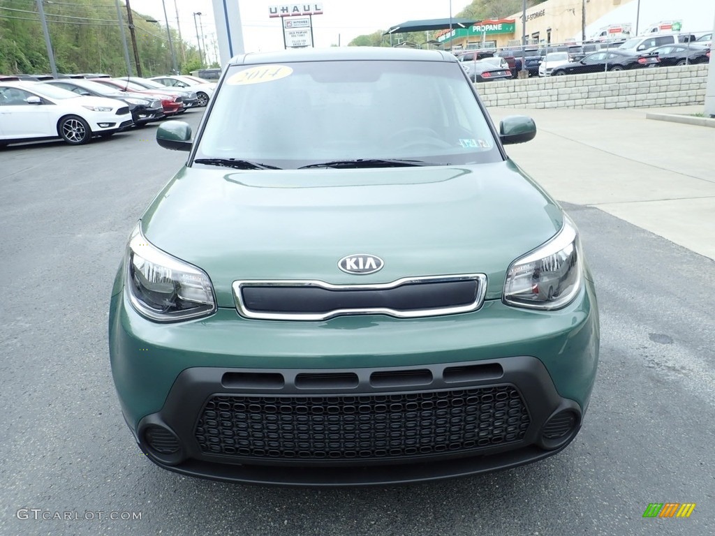 2014 Soul 1.6 - Kale Green / Black Diamond Woven Cloth photo #8