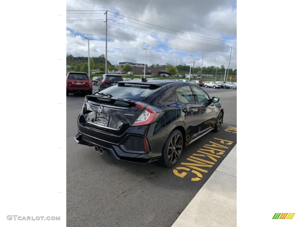 2019 Civic Sport Hatchback - Crystal Black Pearl / Black photo #5