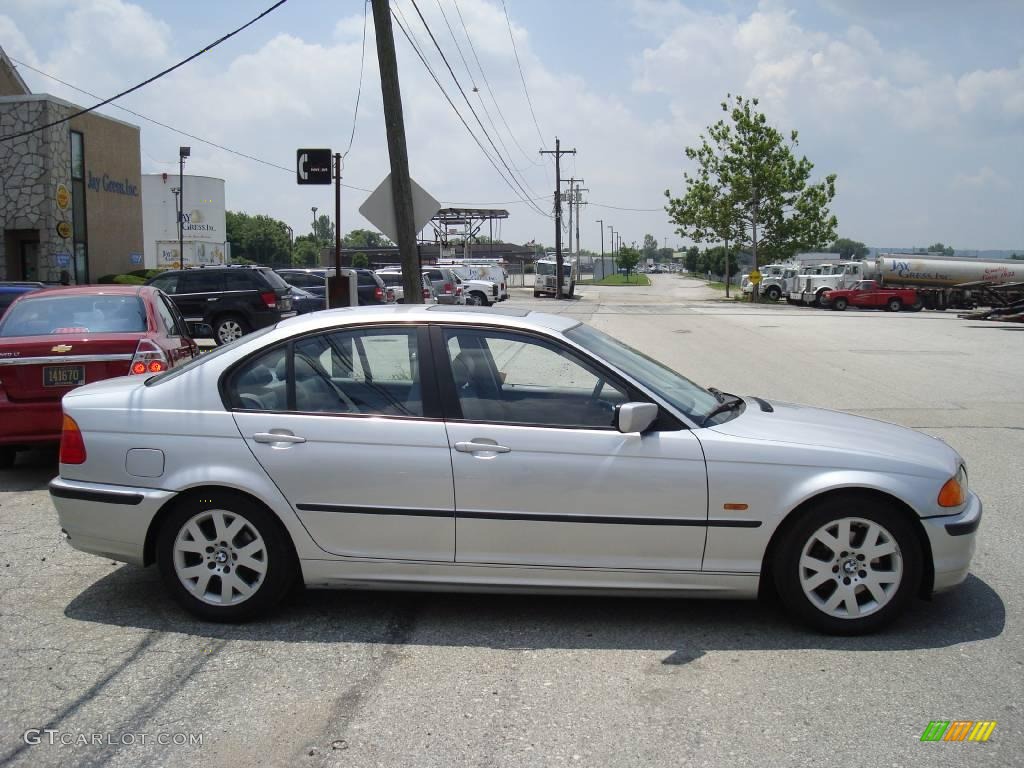 2000 3 Series 323i Sedan - Titanium Silver Metallic / Grey photo #6