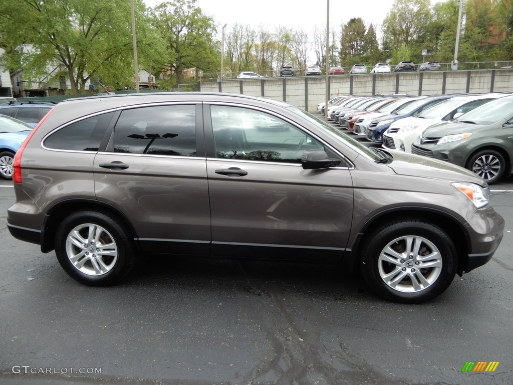 2010 CR-V EX AWD - Alabaster Silver Metallic / Black photo #2