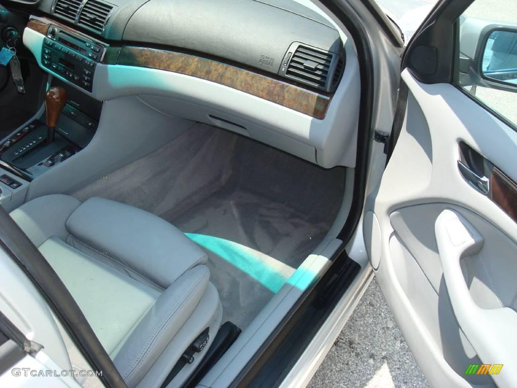 2000 3 Series 323i Sedan - Titanium Silver Metallic / Grey photo #17