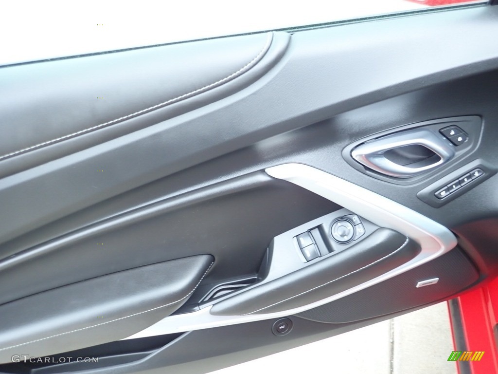 2019 Chevrolet Camaro SS Coupe Jet Black Door Panel Photo #133171332