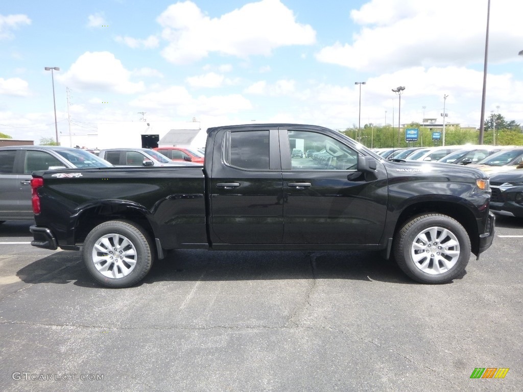 2019 Silverado 1500 Custom Double Cab 4WD - Black / Jet Black photo #7