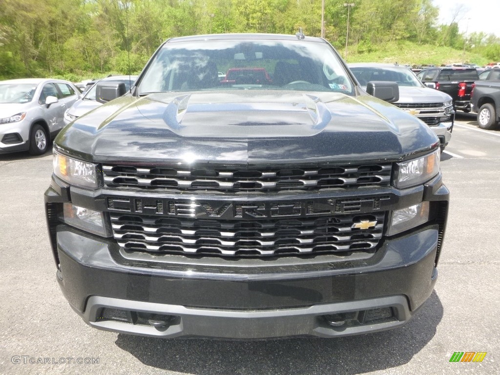 2019 Silverado 1500 Custom Double Cab 4WD - Black / Jet Black photo #9