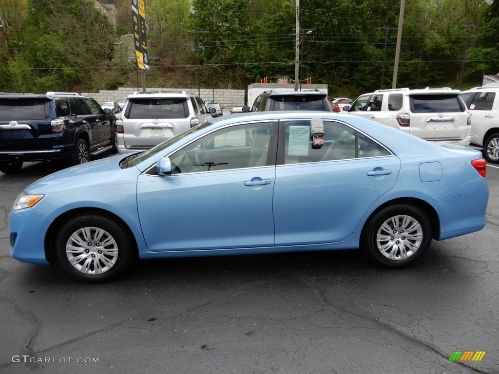 2012 Camry L - Clearwater Blue Metallic / Ivory photo #4
