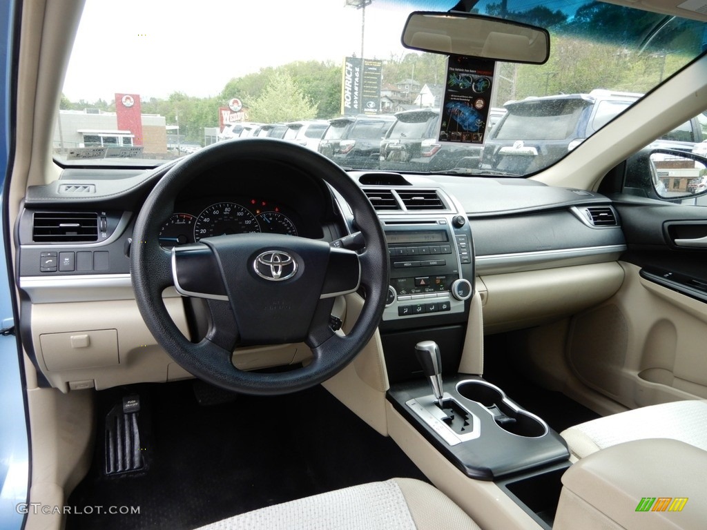 2012 Camry L - Clearwater Blue Metallic / Ivory photo #8