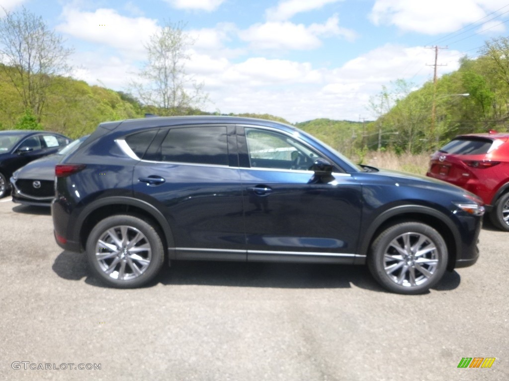 2019 CX-5 Grand Touring AWD - Deep Crystal Blue Mica / Parchment photo #1