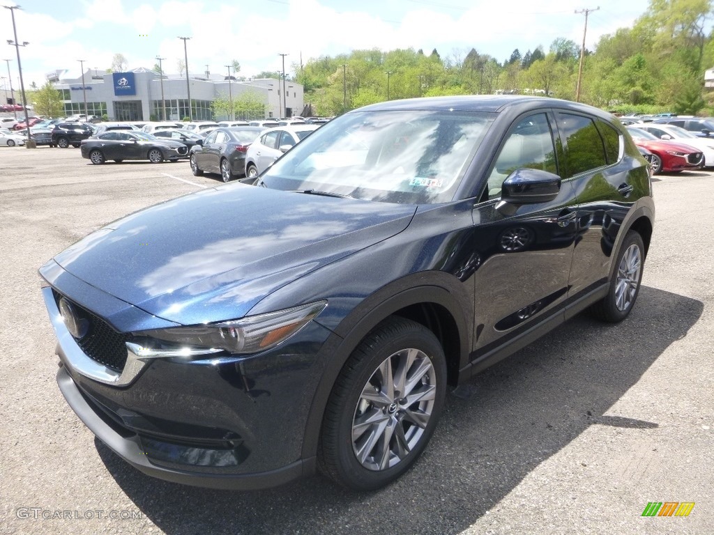 2019 CX-5 Grand Touring AWD - Deep Crystal Blue Mica / Parchment photo #5