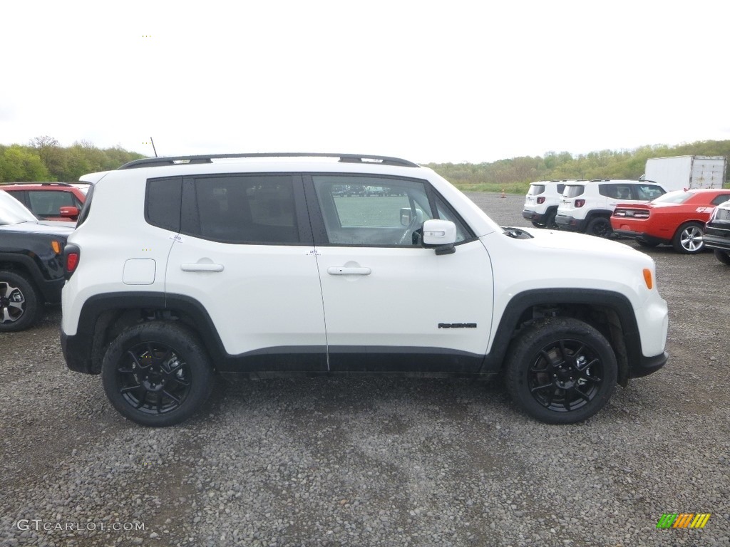 2019 Renegade Latitude 4x4 - Alpine White / Black photo #6