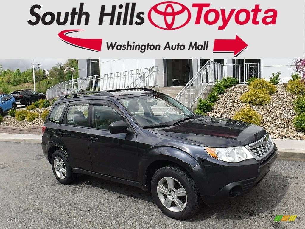 2011 Forester 2.5 X - Steel Silver Metallic / Platinum photo #1