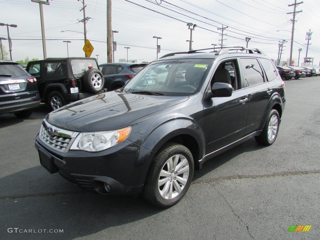 2012 Forester 2.5 X Limited - Dark Gray Metallic / Black photo #2