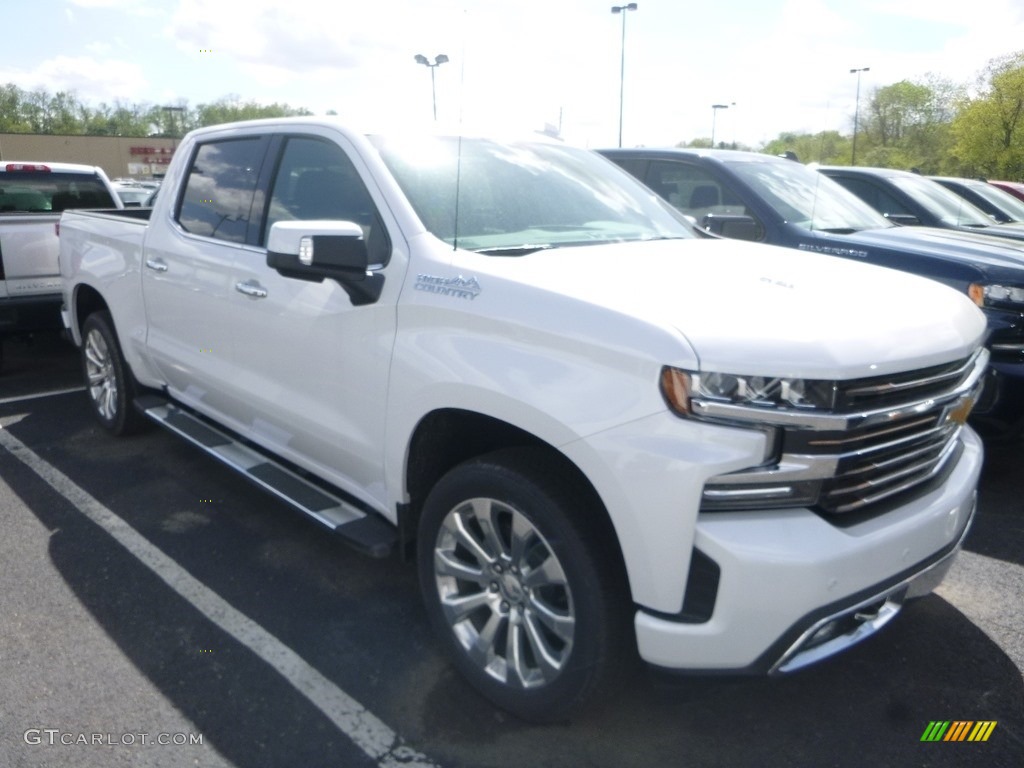 2019 Silverado 1500 High Country Crew Cab 4WD - Iridescent Pearl Tricoat / Jet Black/Umber photo #6