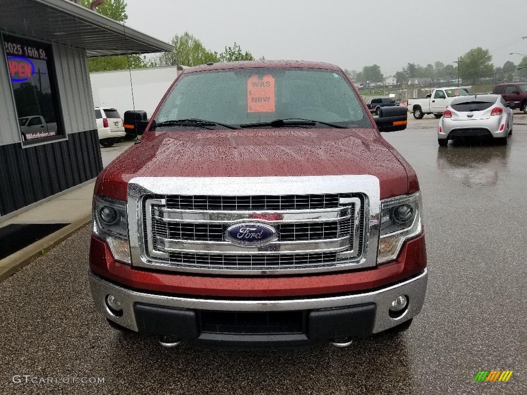 2014 F150 XLT SuperCab 4x4 - Sunset / Steel Grey photo #2