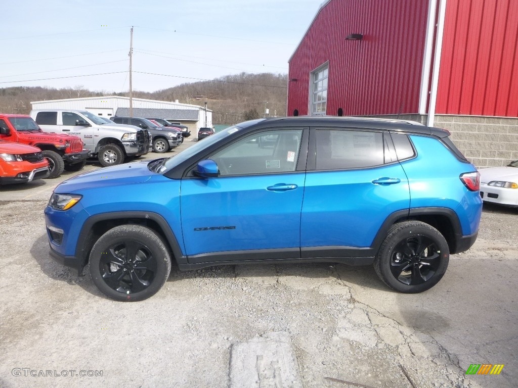 Laser Blue Pearl 2019 Jeep Compass Latitude 4x4 Exterior Photo #133183146
