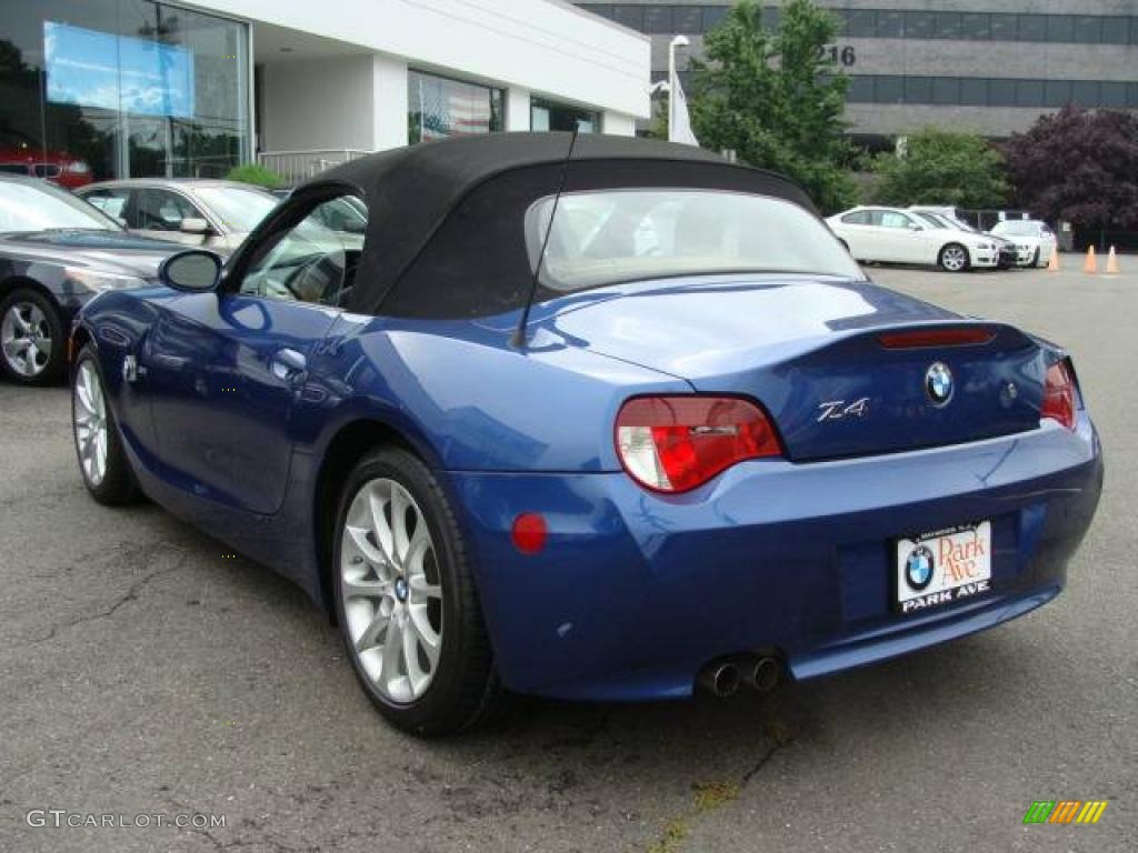 2007 Z4 3.0i Roadster - Montego Blue Metallic / Beige photo #11