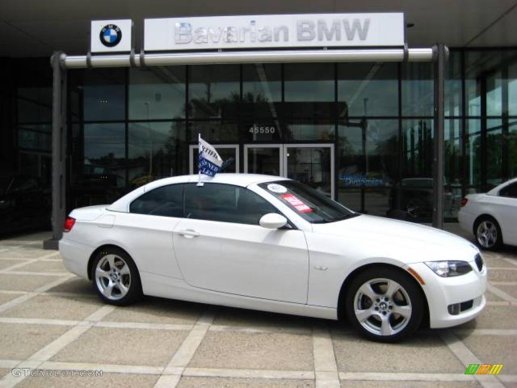 2007 3 Series 328i Convertible - Alpine White / Saddle Brown/Black photo #3