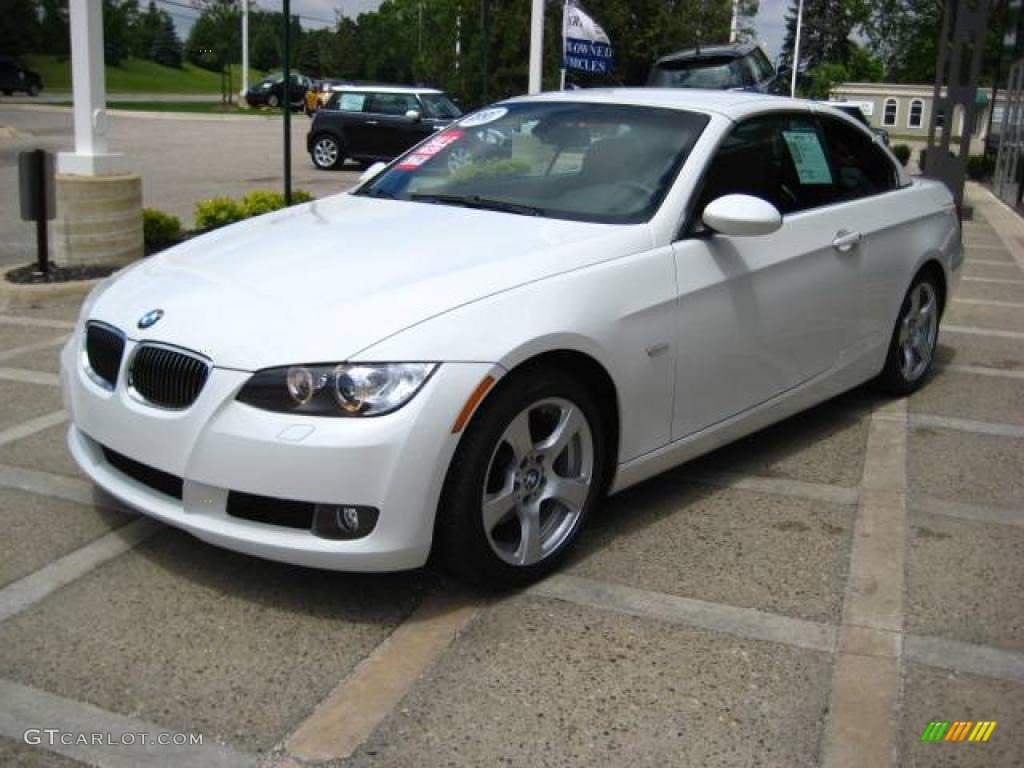 2007 3 Series 328i Convertible - Alpine White / Saddle Brown/Black photo #4