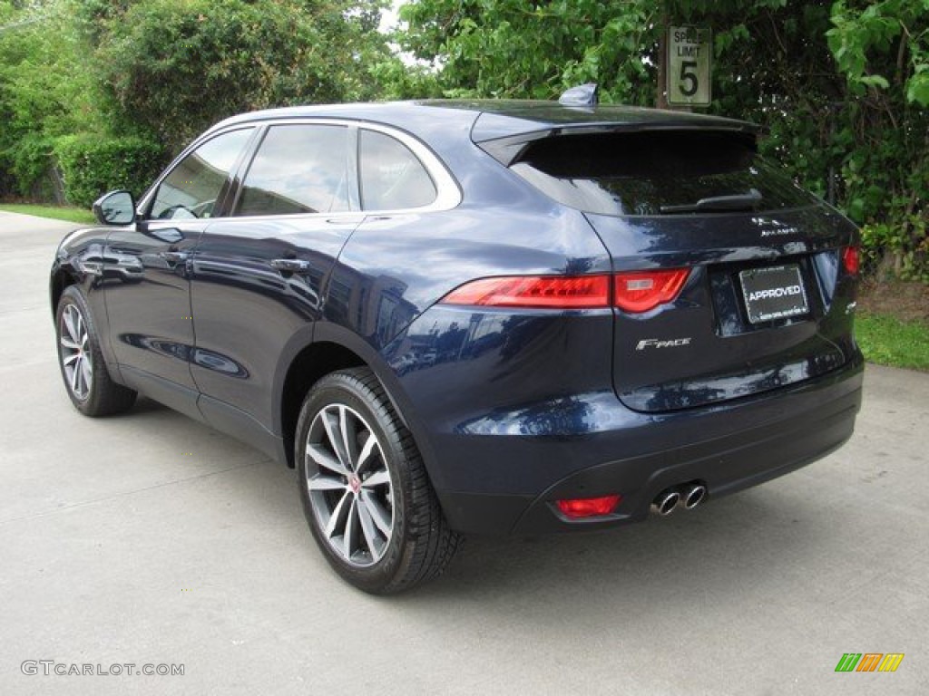2017 F-PACE 20d AWD Prestige - Dark Sapphire Blue / Jet w/Tan photo #2