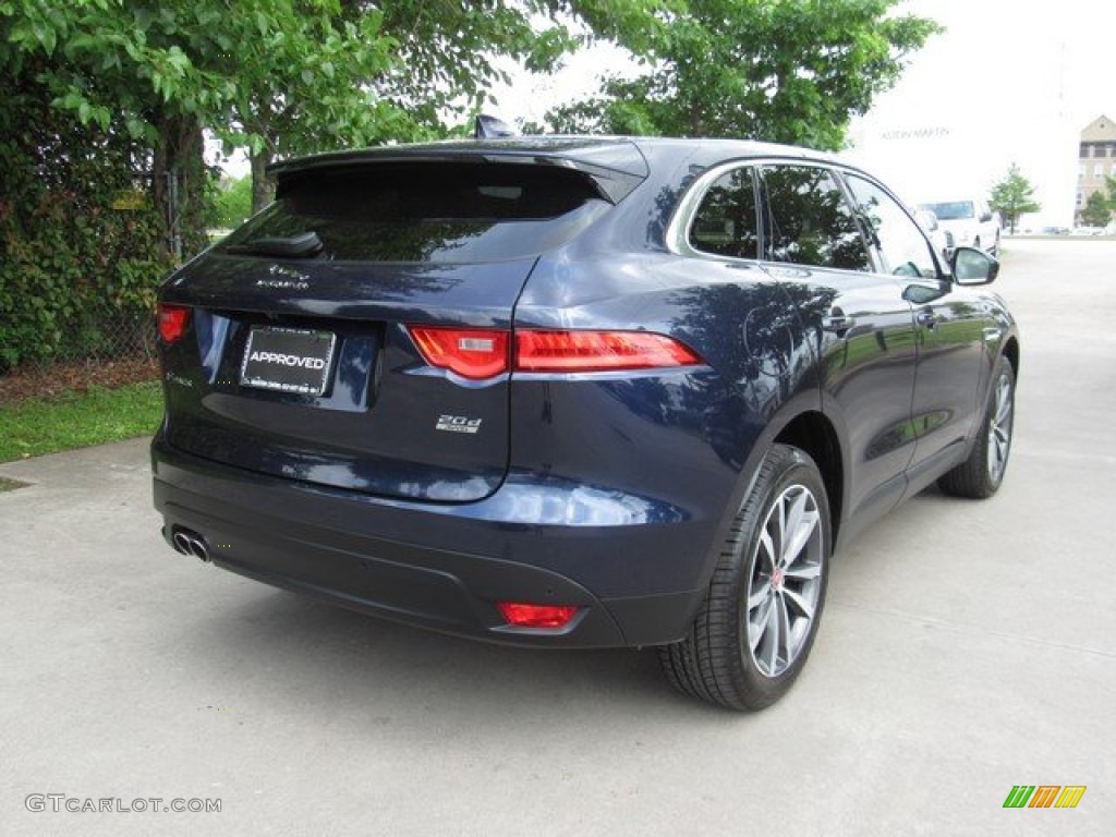 2017 F-PACE 20d AWD Prestige - Dark Sapphire Blue / Jet w/Tan photo #8