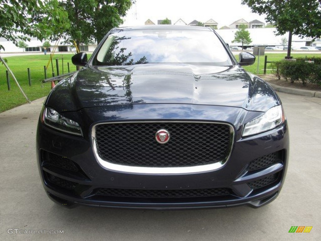 2017 F-PACE 20d AWD Prestige - Dark Sapphire Blue / Jet w/Tan photo #11