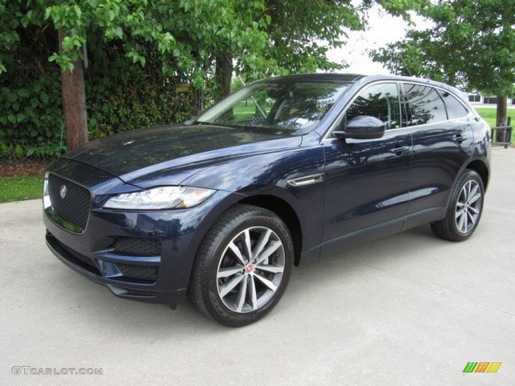 2017 F-PACE 20d AWD Prestige - Dark Sapphire Blue / Jet w/Tan photo #12