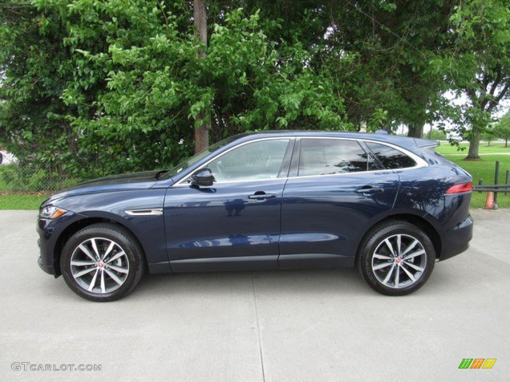 2017 F-PACE 20d AWD Prestige - Dark Sapphire Blue / Jet w/Tan photo #13