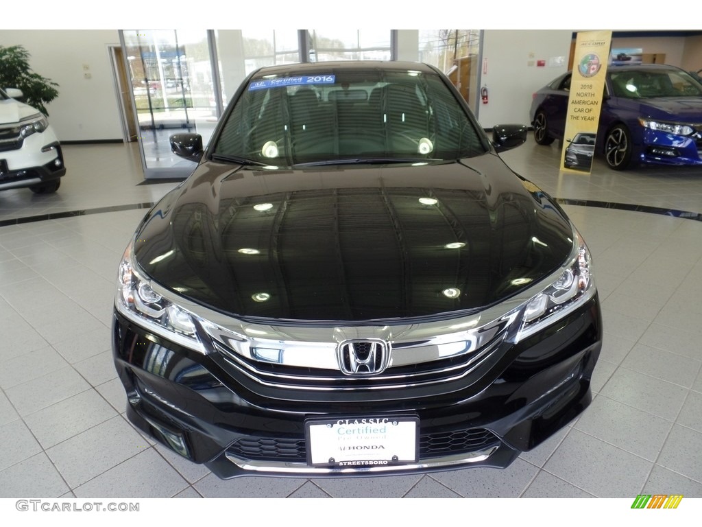 2016 Accord Sport Sedan - Crystal Black Pearl / Black photo #2