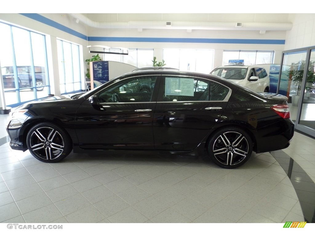 2016 Accord Sport Sedan - Crystal Black Pearl / Black photo #10