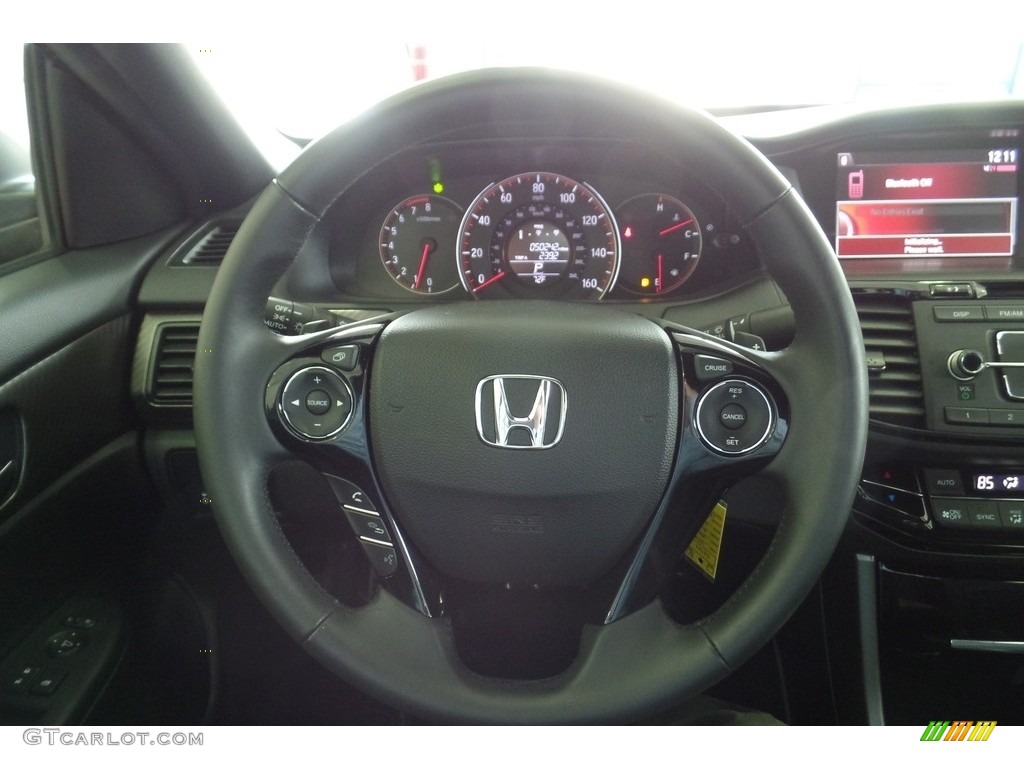 2016 Accord Sport Sedan - Crystal Black Pearl / Black photo #28