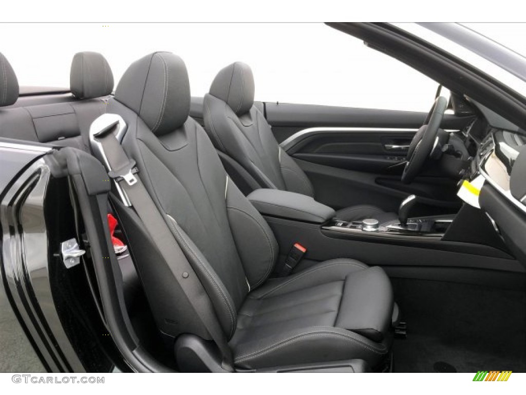 Black Interior 2020 BMW 4 Series 440i Convertible Photo #133190538