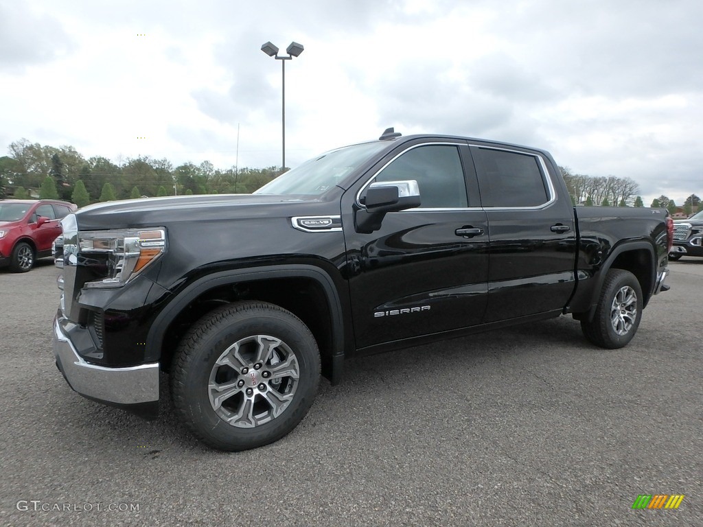 Onyx Black 2019 GMC Sierra 1500 SLE Crew Cab 4WD Exterior Photo #133191369