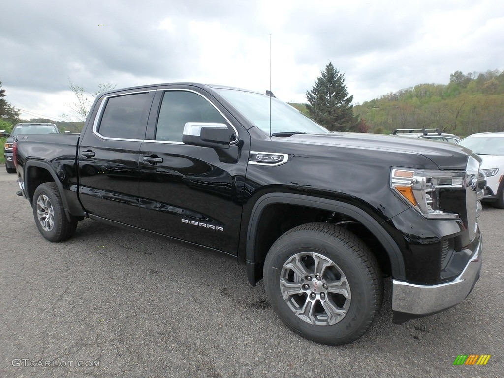 Onyx Black 2019 GMC Sierra 1500 SLE Crew Cab 4WD Exterior Photo #133191414