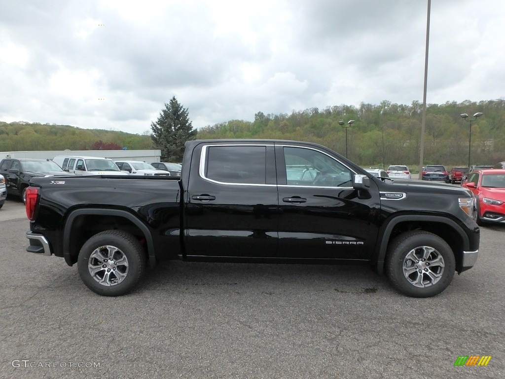 Onyx Black 2019 GMC Sierra 1500 SLE Crew Cab 4WD Exterior Photo #133191438