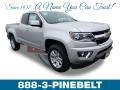 2019 Silver Ice Metallic Chevrolet Colorado LT Extended Cab 4x4  photo #1