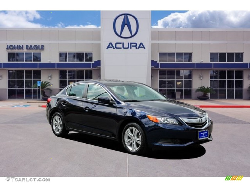 2013 ILX 2.0L - Fathom Blue Pearl / Ebony photo #1