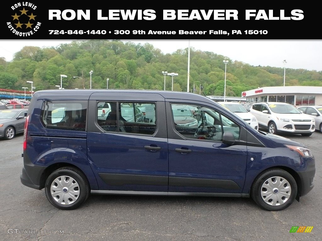 2019 Transit Connect XL Passenger Wagon - Dark Blue / Ebony photo #1