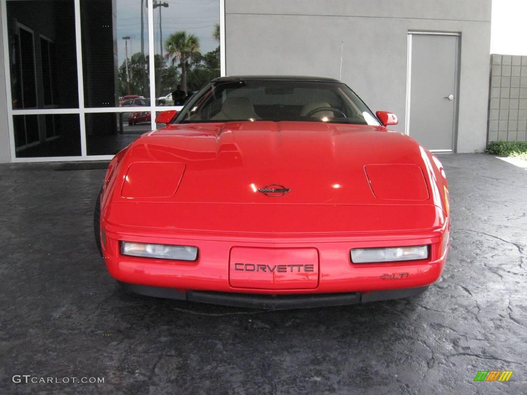 1996 Corvette Coupe - Torch Red / Light Beige photo #2