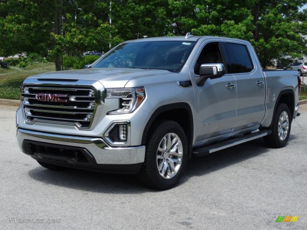 Quicksilver Metallic 2019 GMC Sierra 1500 SLT Crew Cab 4WD Exterior Photo #133198233