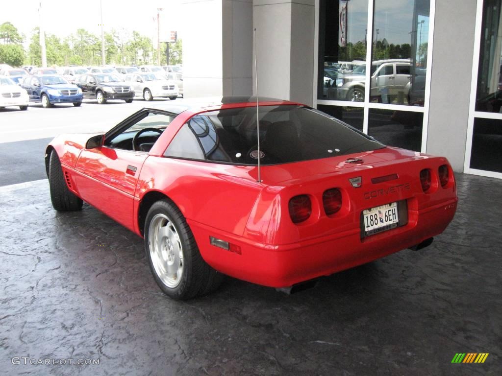1996 Corvette Coupe - Torch Red / Light Beige photo #5