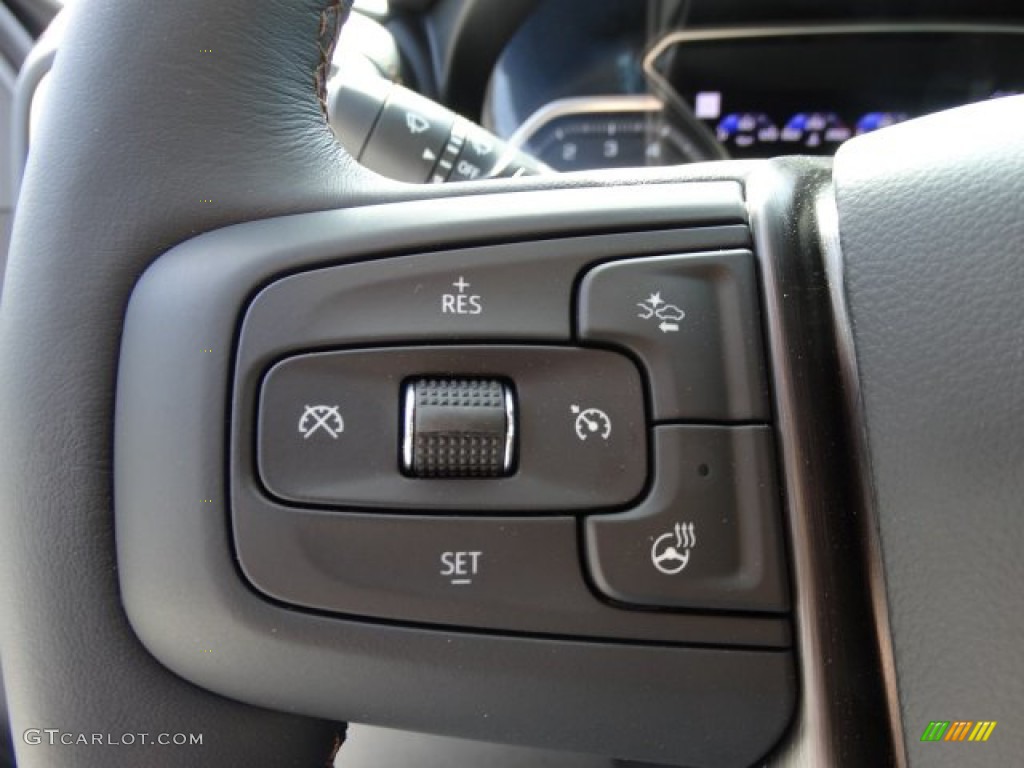 2019 GMC Sierra 1500 AT4 Crew Cab 4WD Jet Black Steering Wheel Photo #133199292