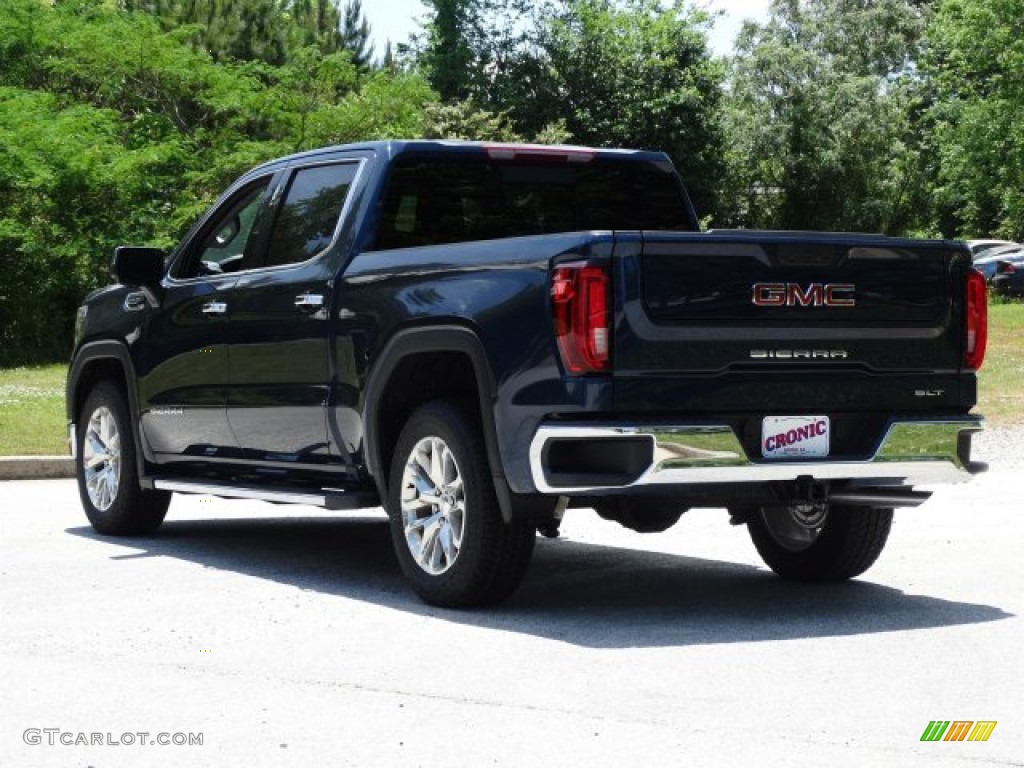 2019 Sierra 1500 SLT Crew Cab 4WD - Pacific Blue Metallic / Jet Black photo #6