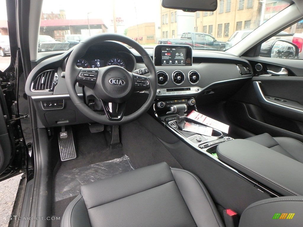 Black Interior 2019 Kia Stinger 2.0L AWD Photo #133200036