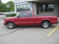 2001 Dark Cherry Red Metallic Chevrolet S10 LS Extended Cab  photo #2