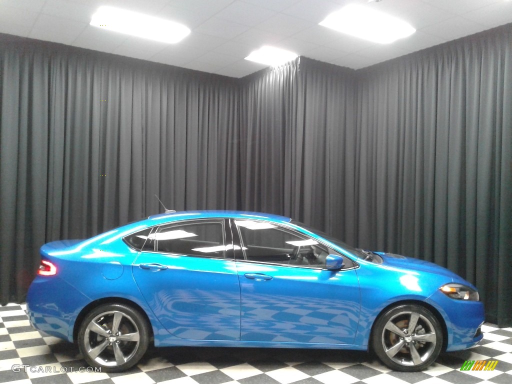 2016 Dart GT - Laser Blue Pearl / Black photo #5