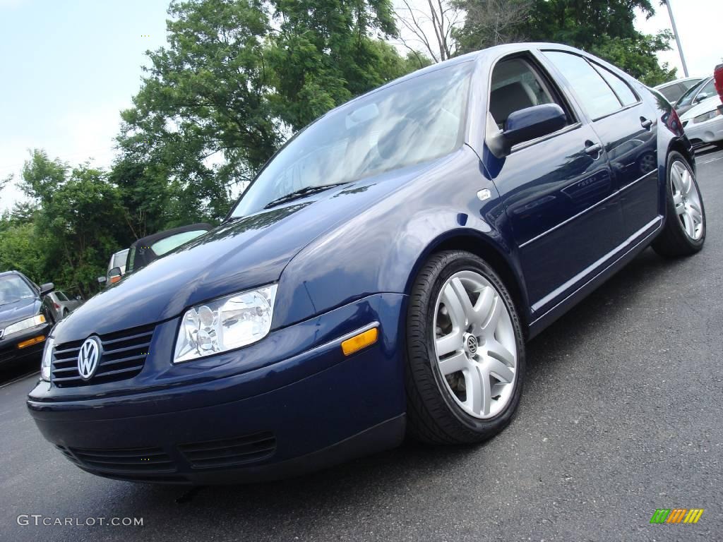 2001 Jetta GLS VR6 Sedan - Galactic Blue / Grey photo #2