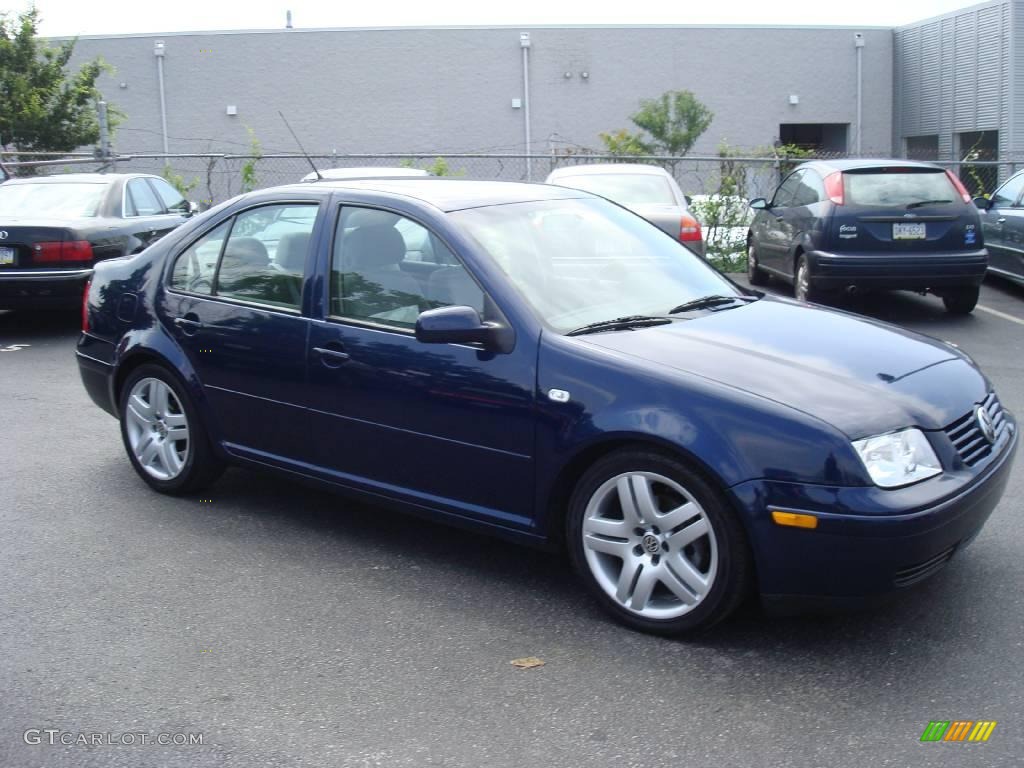 2001 Jetta GLS VR6 Sedan - Galactic Blue / Grey photo #5