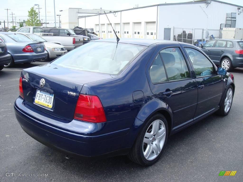 2001 Jetta GLS VR6 Sedan - Galactic Blue / Grey photo #7