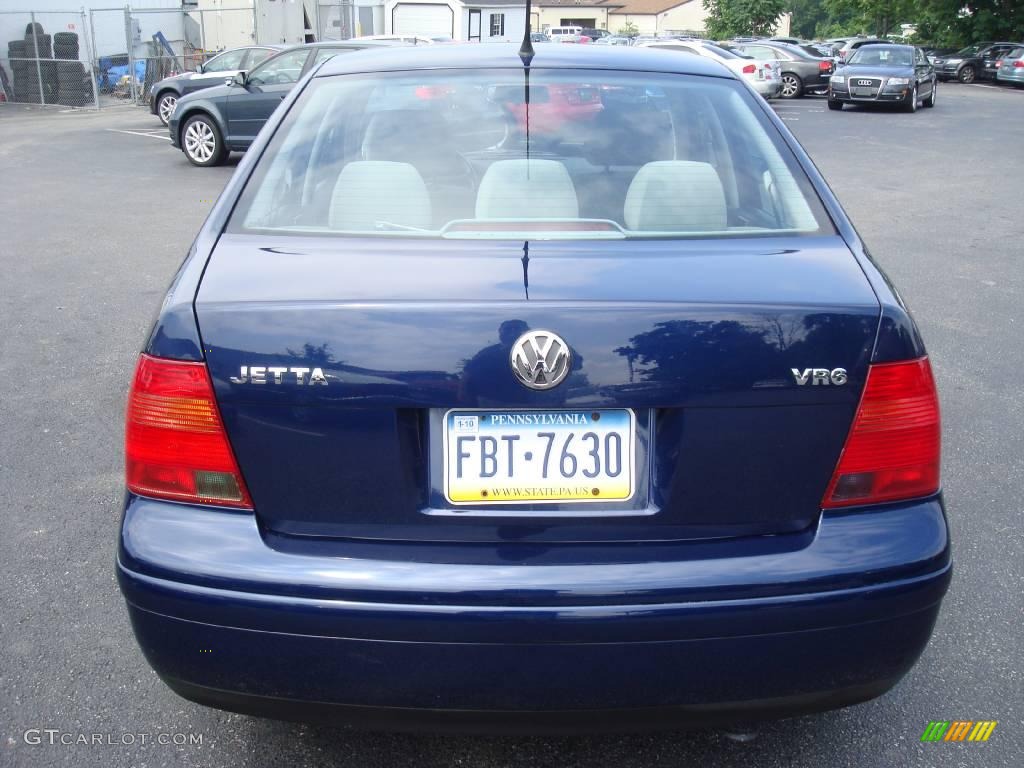 2001 Jetta GLS VR6 Sedan - Galactic Blue / Grey photo #8