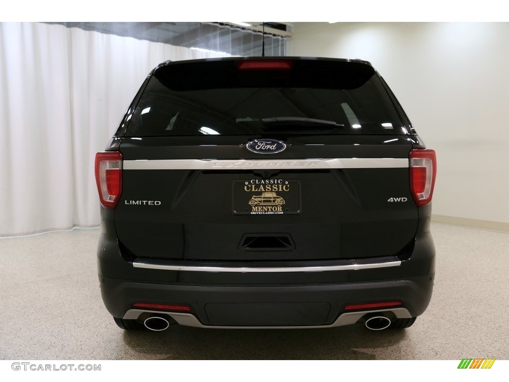 2019 Explorer Limited 4WD - Agate Black / Medium Black photo #22