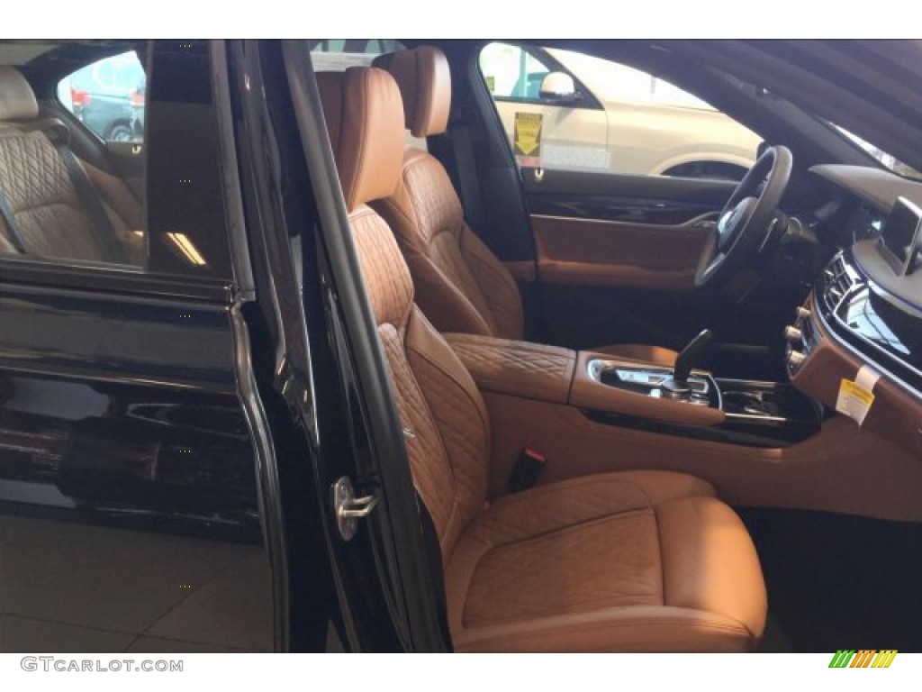 2020 7 Series 750i xDrive Sedan - Carbon Black Metallic / Cognac photo #2